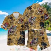 Sea Map Pirate Skull Hawaiian Shirt Shorts.jpg - demo10