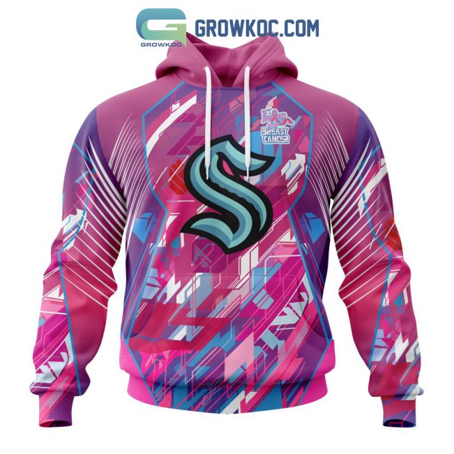 Seattle Kraken NHL Special Design I Pink I Can! Fearless Again Breast Cancer Hoodie T Shirt