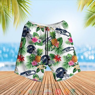Seattle Seahawks Nfl Pineapple Hawaiian Shirt, Shorts - Hot Sale 2025