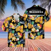 Seattle Seahawks Nfl Pineapple Black Yellow Hawaiian Shirt Shorts.jpg - demo10