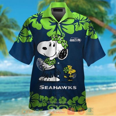 Seattle Seahawks Snoopy Woodstock Hawaiian Shirt And Shorts - Hot Sale 2025