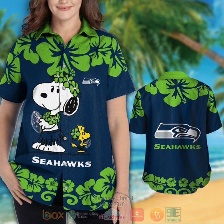 Seattle Seahawks Snoopy Woodstock Hawaiian Shirt And Shorts - Hot Sale 2025