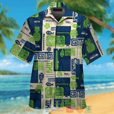 Seattle Seahawks Fish Bone Hawaii Shirt, Shorts - Hot Sale 2025