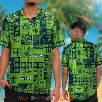 Seattle Seahawks Tropical Plants Action Green Hawaii Shirt, Shorts - Hot Sale 2025