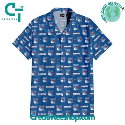 New York Rangers Frozen Rivals Hawaiian Shirt - Teesmith