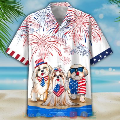 Shih Tzu Independence Day Is Coming Hawaiian Shirt, Shorts - Hot Sale 2025