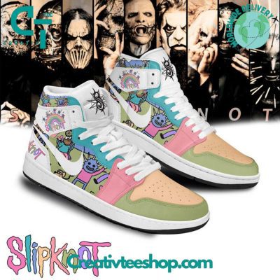 Slipknot Colorful Air Jordan 1 Sneaker - soulcals.com