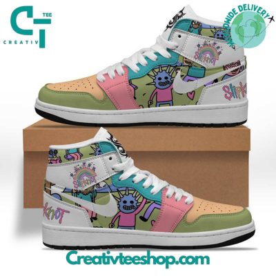 Slipknot Colorful Air Jordan 1 Sneaker - soulcals.com