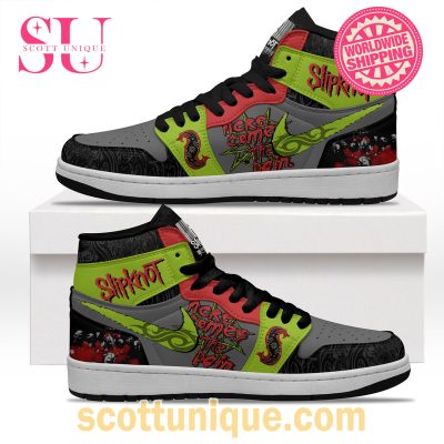Slipknot Here Comes The Pain Nike Air Jordan 1 High Top Sneaker -Soulcals.com