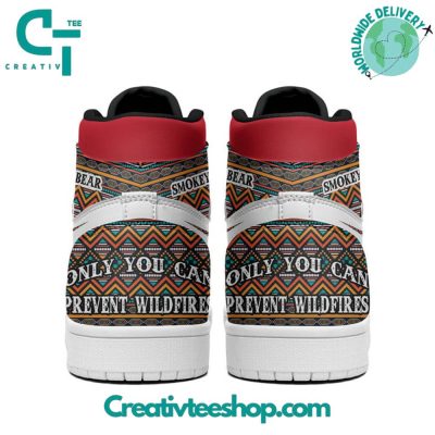 Smokey Bear Only You Can Prevent Wildfires Air Jordan 1 Sneaker - soulcals.com
