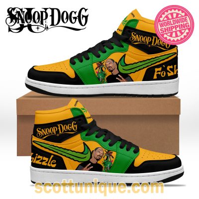 Snoop Dogg Art Nike Air Jordan 1 High Top Sneaker -Soulcals.com