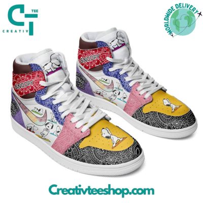 Snoopy Over Things I Cant Control Air Jordan 1 Sneaker - soulcals.com
