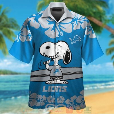 Snoopy Detroit Lions Hawaiian Shirt And Shorts - Hot Sale 2025
