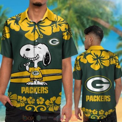 Snoopy Green Bay Packers Hawaiian Shirt And Shorts - Hot Sale 2025