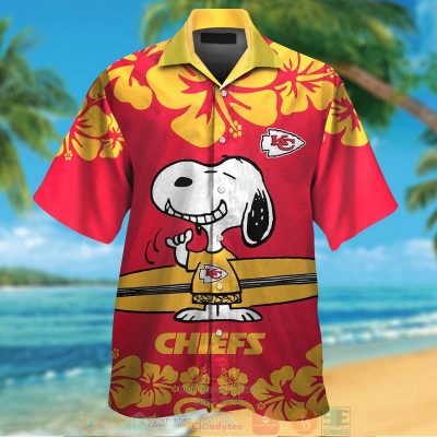 Snoopy Kansas City Chiefs Hawaiian Shirt And Shorts - Hot Sale 2025