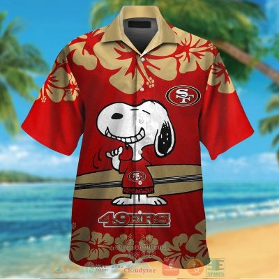 Snoopy San Francisco 49Ers Hawaiian Shirt And Shorts - Hot Sale 2025