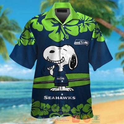 Snoopy Seattle Seahawks Hawaiian Shirt And Shorts - Hot Sale 2025