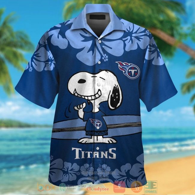 Snoopy Tennessee Titans Hawaiian Shirt And Shorts - Hot Sale 2025