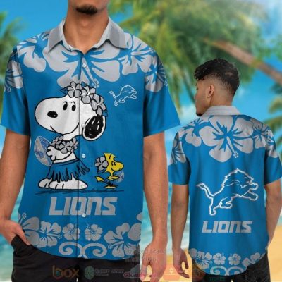 Snoopy Woodstock Detroit Lions Hawaiian Shirt And Shorts - Hot Sale 2025
