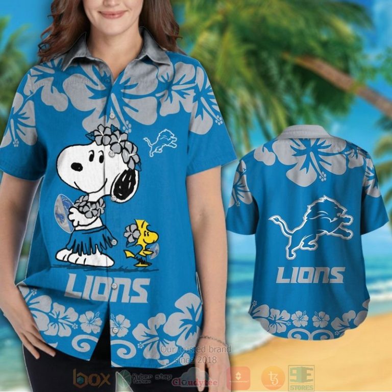 Snoopy Woodstock Detroit Lions Hawaiian Shirt And Shorts - Hot Sale 2025