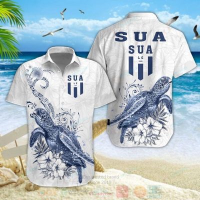 Sporting Union Agenais Turtle Hawaiian Shirt, Short - Hot Sale 2025