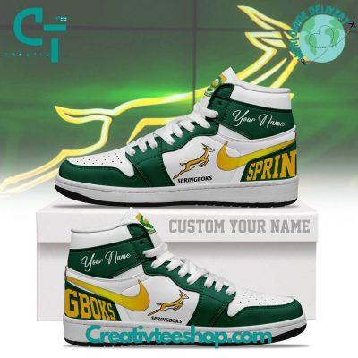 Springboks Rugby Union Air Jordan 1 Sneaker - soulcals.com