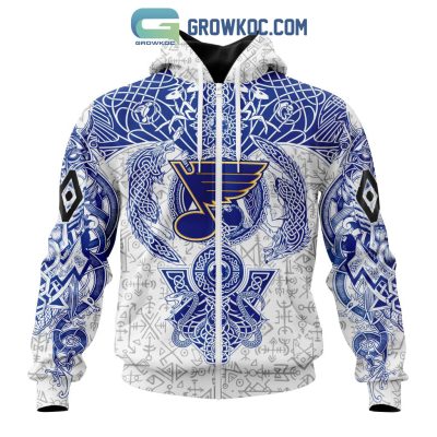 St Louis Blues NHL Special Norse Viking Symbols Hoodie T Shirt