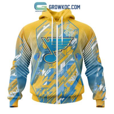 St. Louis Blues NHL Fearless Against Childhood Cancers Hoodie T Shirt