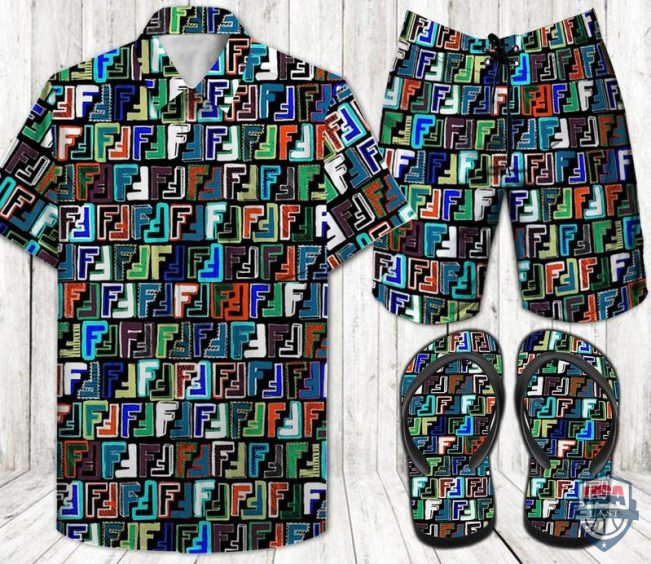Fendi Hawaiian Shirt Beach Short 01 - Hot Sale 2025