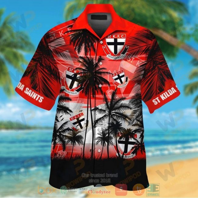 St Kilda Saints Hawaiian Shirt And Shorts - Hot Sale 2025