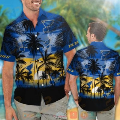 St Louis Blues Hawaiian Shirt And Shorts - Hot Sale 2025