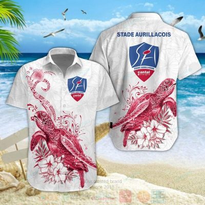 Stade Aurillacois Cantal Auvergne Turtle Hawaiian Shirt, Short - Hot Sale 2025