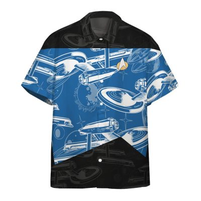 Star Trek The Next Generation 1987 Blue Hawaiian Shirt, Short - Hot Sale 2025