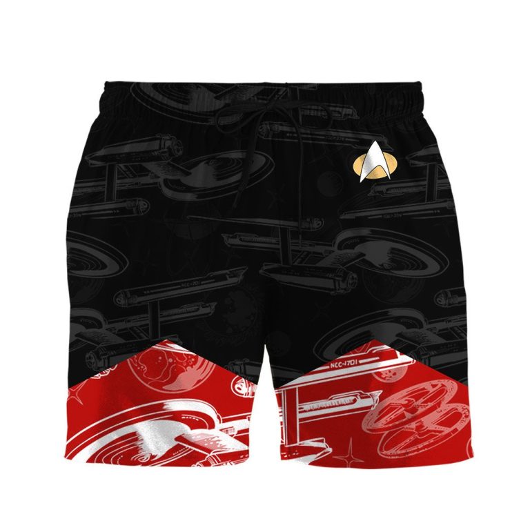 Star Trek The Next Generation 1987 Red Hawaiian Shirt, Short - Hot Sale 2025