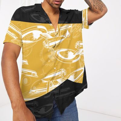 Star Trek The Next Generation 1987 Yellow Hawaiian Shirt, Short - Hot Sale 2025
