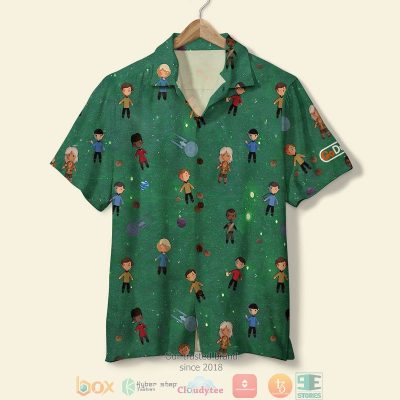 Star Trek With Green Background Hawaiian Shirt, Shorts - Hot Sale 2025