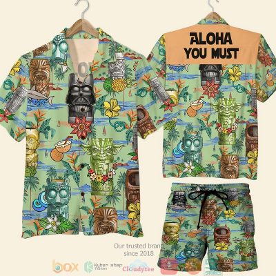 Star War Aloha You Must Tiki Pattern Hawaiian Shirt, Shorts - Hot Sale 2025