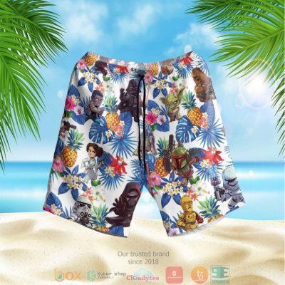 Star Wars Characters Pattern Hawaiian Shirt, Shorts - Hot Sale 2025