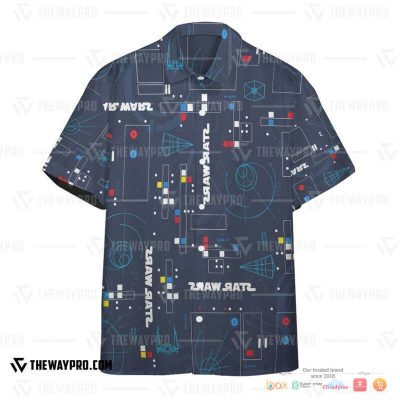 Star Wars Navy Hawaiian Shirt, Short - Hot Sale 2025