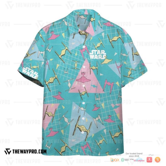 Star Wars Vehicles Neon 90?S Hawaiian Shirt, Short - Hot Sale 2025