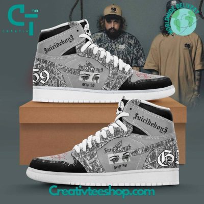 Suicideboys G59 Camo Air Jordan 1 Sneaker - soulcals.com
