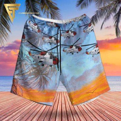 Summer Beach Us Navy Sikorsky Sh-3 Seaking All Over Print Hawaiian Shirts And Beach Shorts - Hot Sale 2025