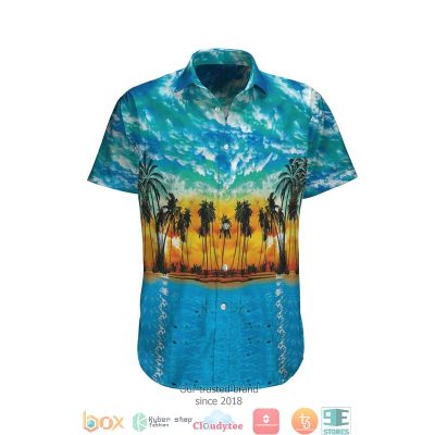 Summer Beach Blue Hawaiian Shirt, Short - Hot Sale 2025