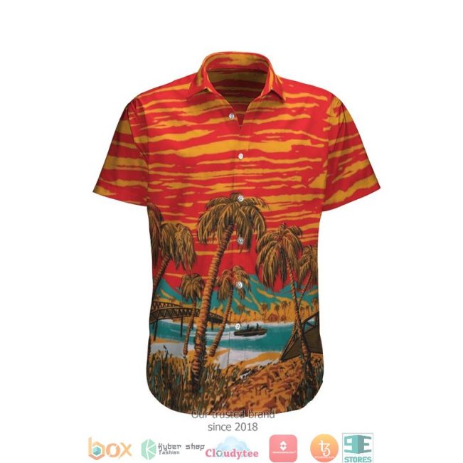 Summer Beach Sunset Orange Hawaiian Shirt, Short - Hot Sale 2025