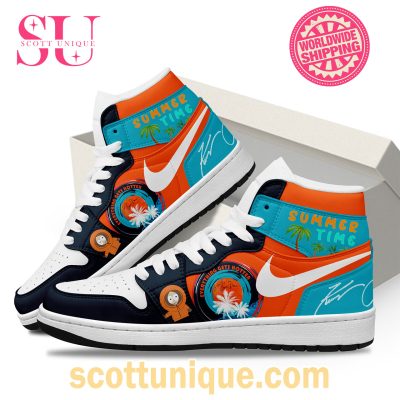 Summertime Kenny Chesney Nike Air Jordan 1 High Top Sneaker -Soulcals.com