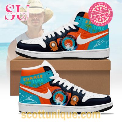 Summertime Kenny Chesney Nike Air Jordan 1 High Top Sneaker -Soulcals.com