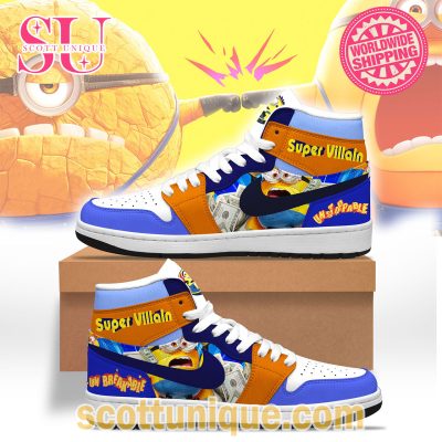 Super Villain Unstoppable Breakable Minions Air Jordan 1 Shoes -Soulcals.com