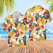 Super Mario Pineapple White Yellow Hawaiian Shirt Shorts 1 768x768 1.jpg - demo10