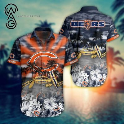 Surfing Chicago Bears Combo Hawaiian Shirt And Shorts - Hot Sale 2025