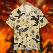 T.e.s. Game Skyrim The Game With Dragons And Old Tamriel Map Pattern Hawaiian Shirt Shorts 1 2 768x768 1.jpg - demo10